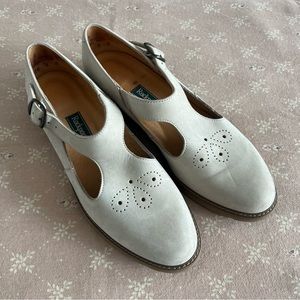 SOLD Rockport Women's Grey Cream Mary Jane Loafers